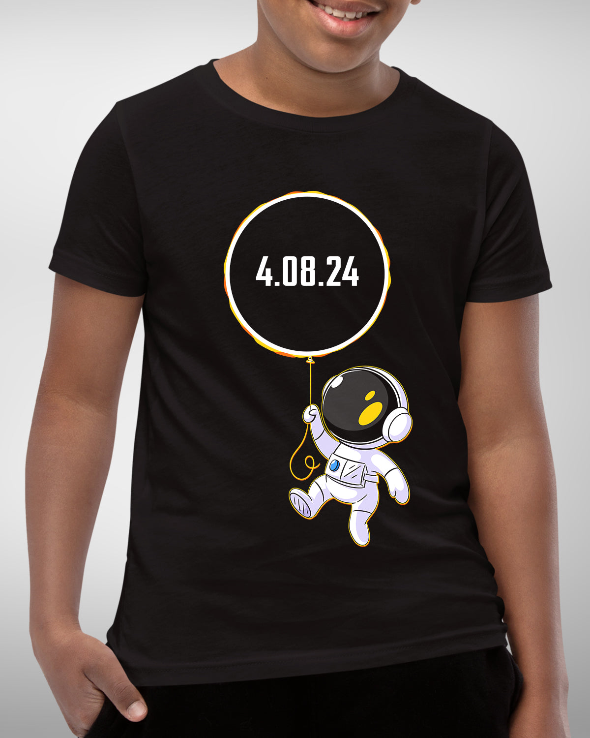 Astronaut Solar Eclipse Balloon Shirt - Total Solar Eclipse 2024