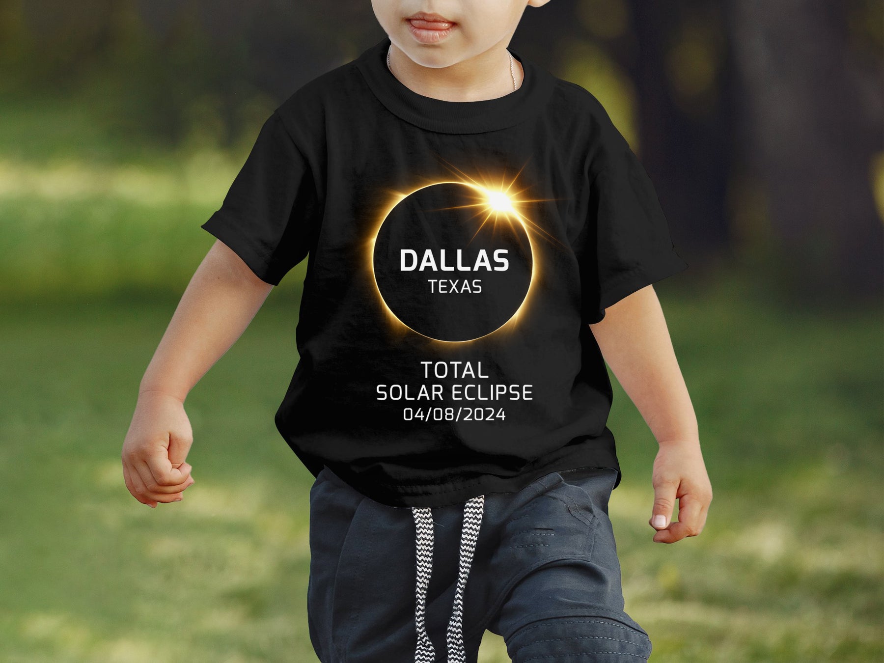 2024 Total Solar Eclipse Custom Shirt - Personalized City and State - USA Totality Event Tee