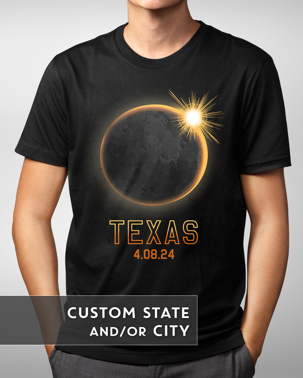 Custom State Great US American Eclipse 2024 Shirt - Total Solar Eclips
