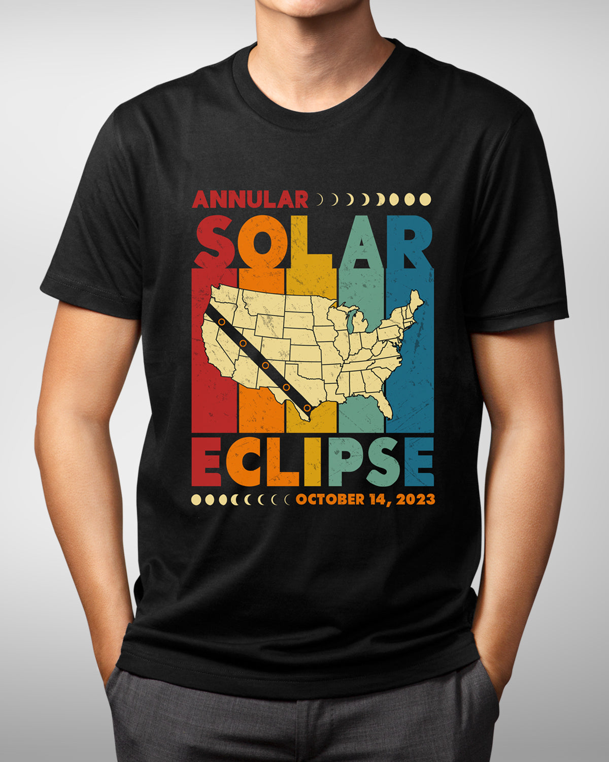 Annular Solar Eclipse 2023 Shirt - America's Ring of Fire - Vintage Eclipse Gift