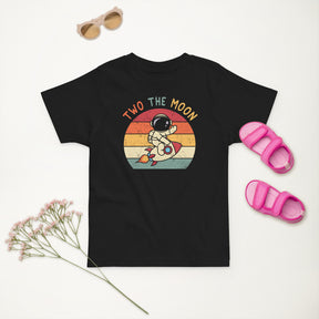Two The Moon Shirt - 2nd Birthday Space Celebration - Retro Vintage Astronaut