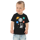 2nd Birthday Astronaut Shirt - Two Year Old Outer Space Themed Toddler Tee