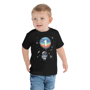 1st Birthday Astronaut Shirt - Space Theme Rocket Tee for One Year Old - Personalized Name