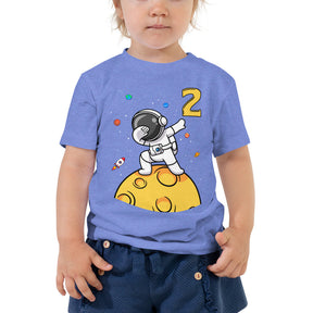 2nd Birthday Shirt, Dabbing Astronaut, Space Party, Two the Moon, Solar System Tee