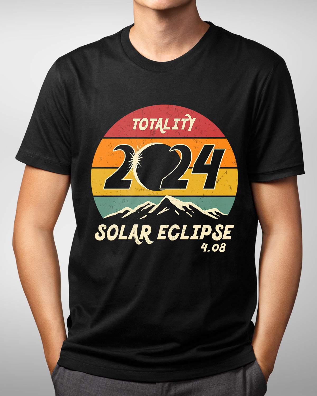 Total Solar Eclipse Shirt - Sun and Moon Totality - April 8, 2024
