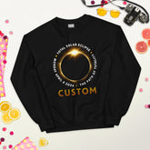 Solar Eclipse 2024 Sweatshirt - Custom State - America Totality