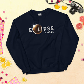 2024 Eclipse Sweatshirt, Total Solar Eclipse Souvenir, Eclipse Viewing Gift
