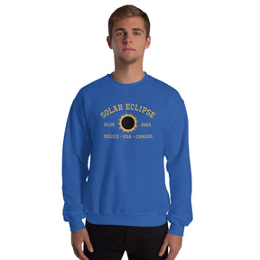 Solar Eclipse Sweatshirt, 04.08 2024, Family Matching Spring Astronomy Eclipse Souvenir Gift, America Totality, Celestial Event Sweater