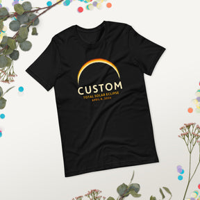 2024 Total Solar Eclipse Shirt - Customizable City/State Design, Family Eclipse Souvenir Gift