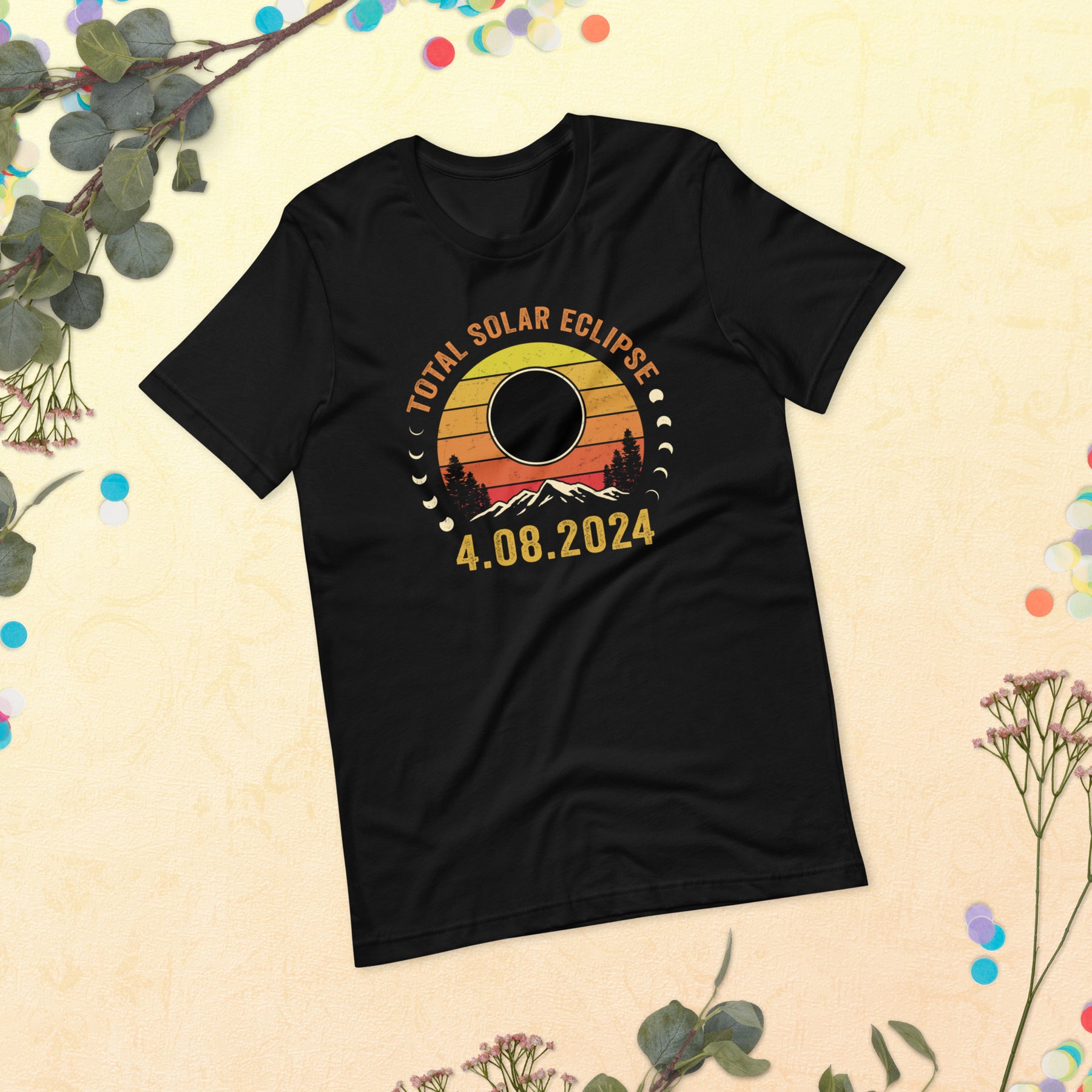 Total Solar Eclipse Shirt - Retro Vintage - April 8, 2024