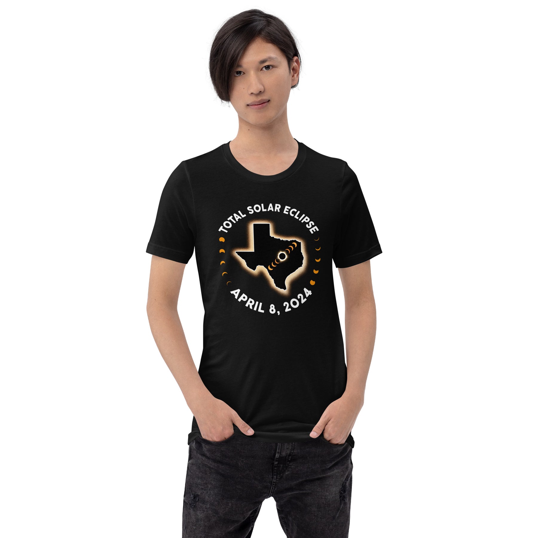 2024 Texas Solar Eclipse Tee, Family Matching Eclipse Shirt, April 8 Souvenir Gift