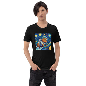 Capybara Astronaut T-Shirt - Humorous Space Rodent Tee, Unique Gift for Capybara Fans