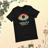 Totality Worth It Shirt, April 8, 2024 Solar Eclipse Tee, Funny Retro Astronomy Gift, Vintage Spring Eclipse Souvenir