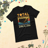 April 8, 2024 Total Solar Eclipse Shirt, Vintage USA Path of Totality Tee, Spring Astronomy Souvenir, American Eclipse Gift