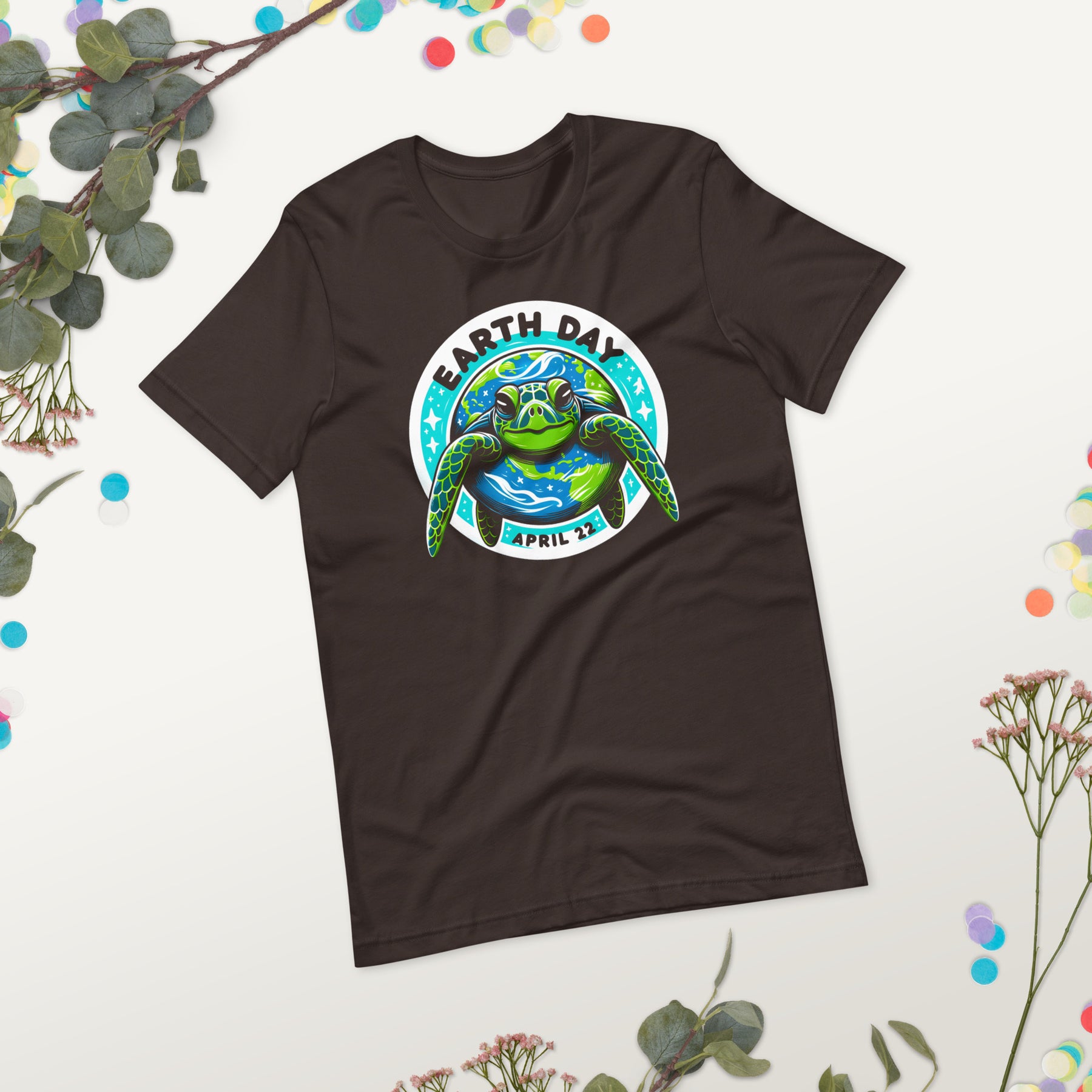 Earth Day Turtle Shirt, Galaxy Sea Turtle Tee for Animal Activists, Environment Conservation Gift, Celebrate April 22