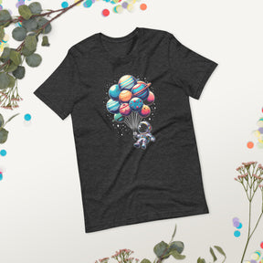 Space Balloon Astronaut Shirt - Galaxy Birthday Tee for Astronomy Lovers