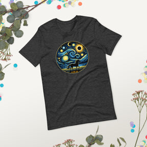 Horse Total Solar Eclipse Shirt, April 8 2024, Horse Lover Tee, Eclipse Viewing & Astronomy Gift, Van Gogh Art Style