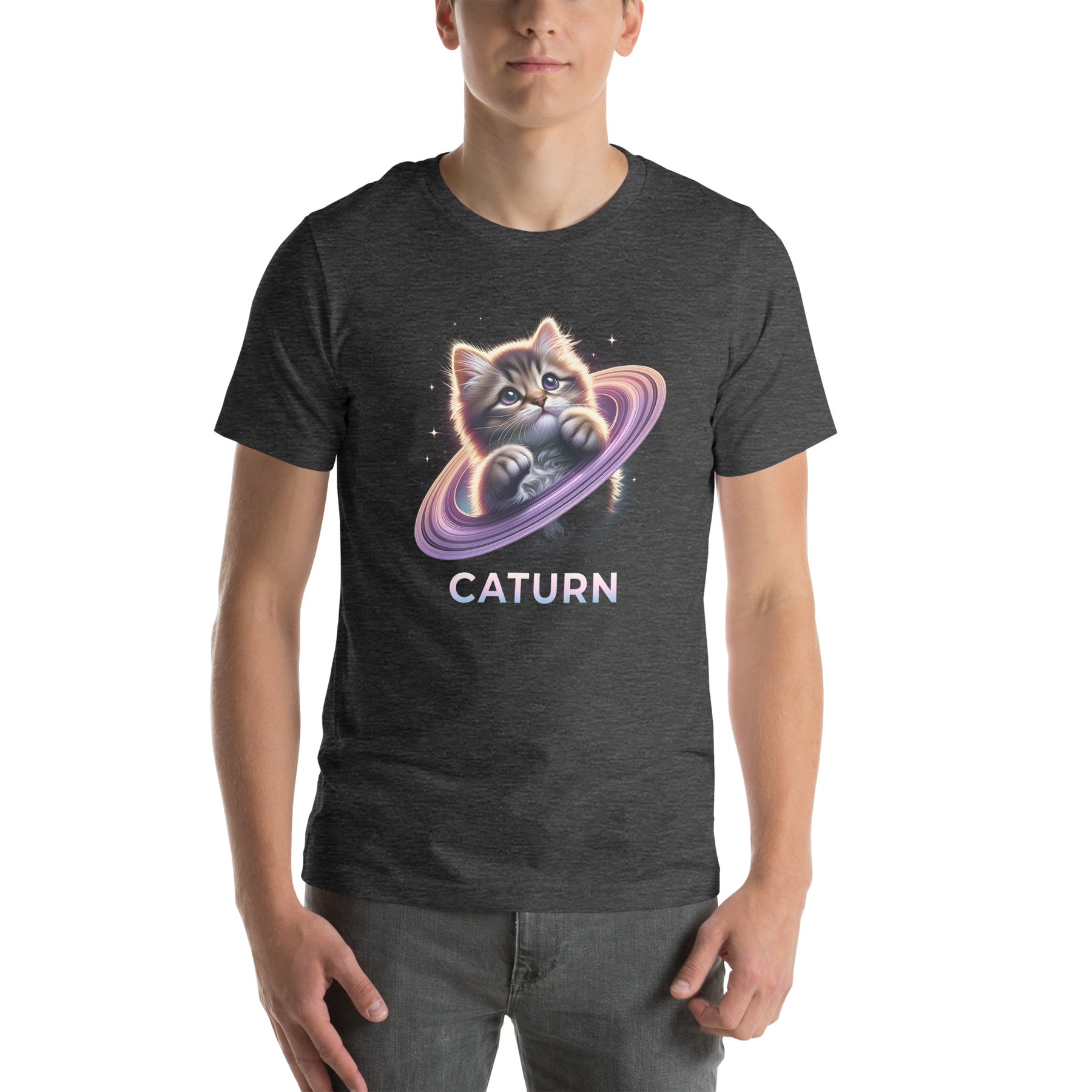 Caturn Saturn Space Cat Shirt - Cute Kawaii Kitty for Feline & Astronomy Fan