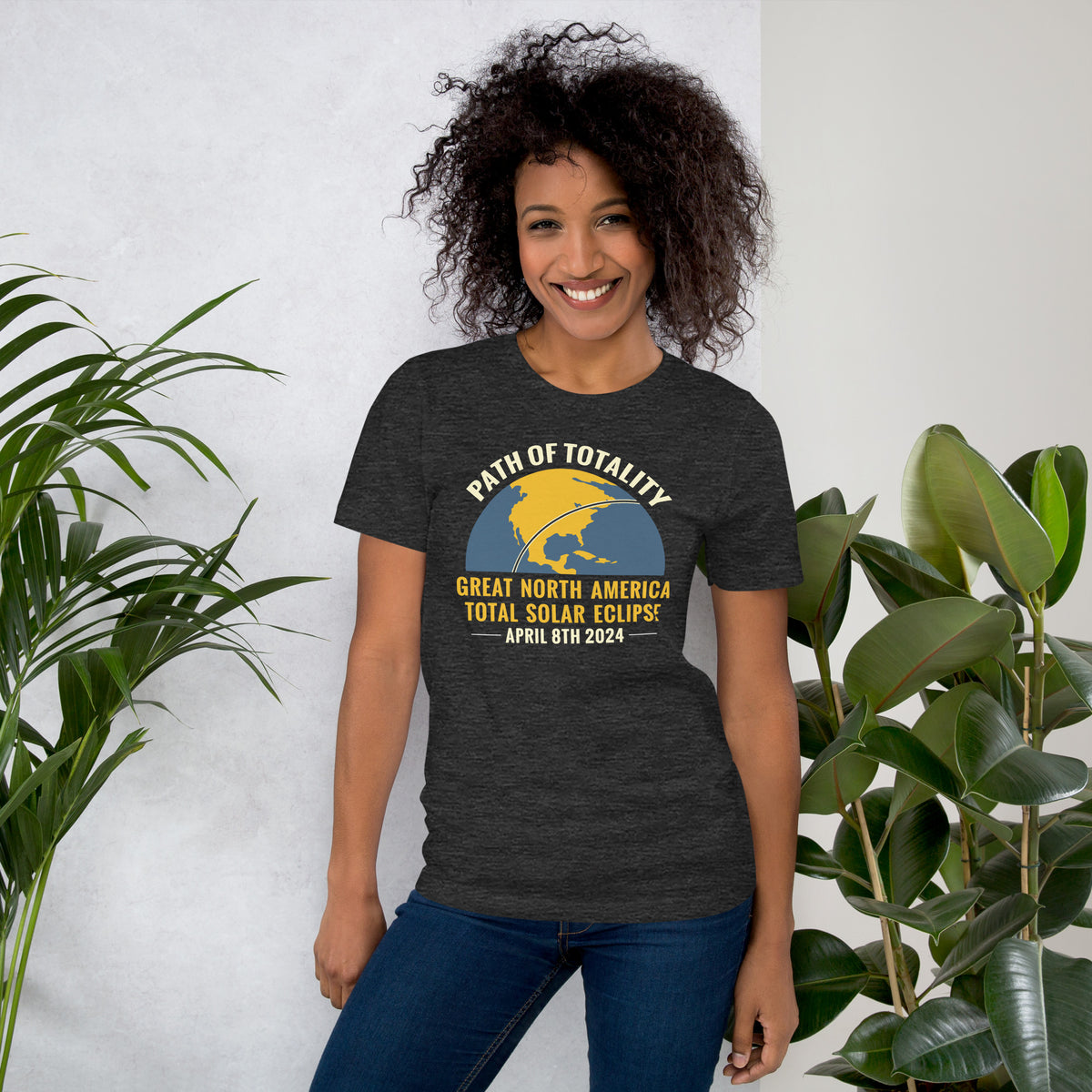 April 8 2024 Total Solar Eclipse Family Tee, Path of Totality Souvenir Shirt, Great North American Total Solar Eclipse, Matching Group Apparel