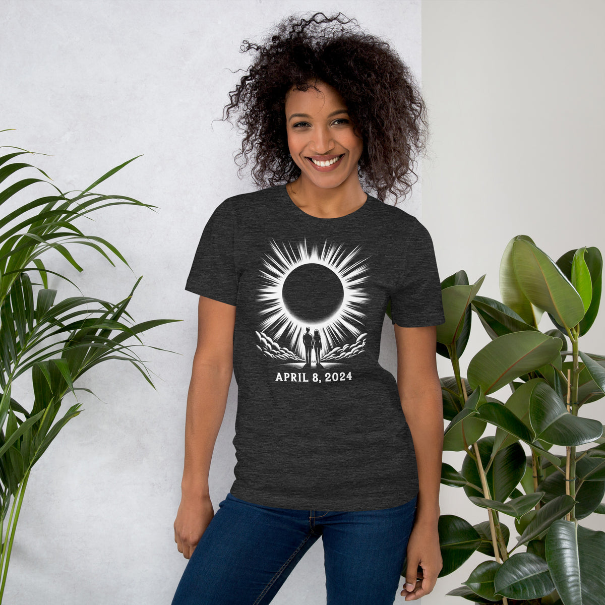 Total Solar Eclipse 2024 Shirt, April 8Anniversary Gift, Couples Tee for Husband and Wife, Boyfriend Girlfriend Astronomy Gift