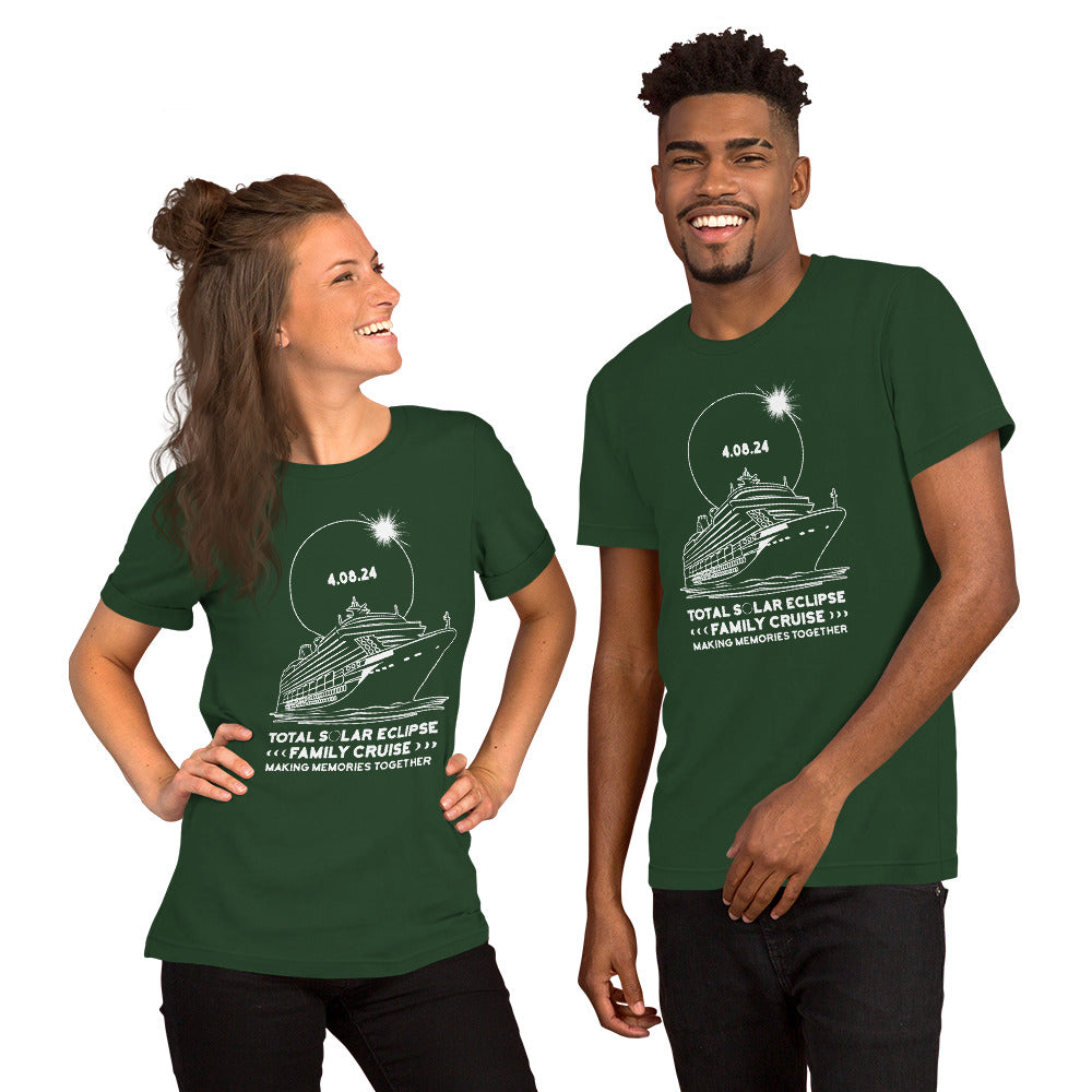 Total Solar Eclipse 2024 Shirt, Group Cruise & Family Vacation, Eclipse Souvenir & Matching Cruise Squad Crew