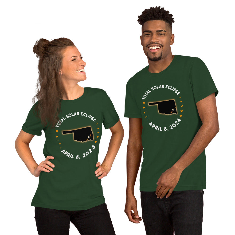 2024 Oklahoma Solar Eclipse Shirt, OK Path of Totality Tee, Spring America Eclipse Family Matching Gift, April 8 Eclipse Souvenir