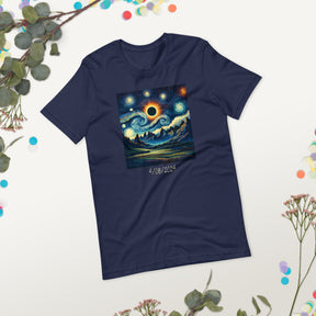 Total Solar Eclipse Shirt, Van Gogh Starry Art, Sun Moon Tee, Perfect Gift for Art Enthusiasts, Memorable Celestial Event Souvenir