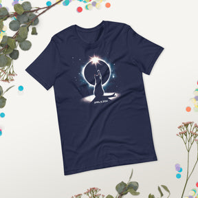 April 8 2024 Total Solar Eclipse Shirt, Cat Reaching For Light, Eclipse Watching Tee - Feline Lover Astronomy Souvenir