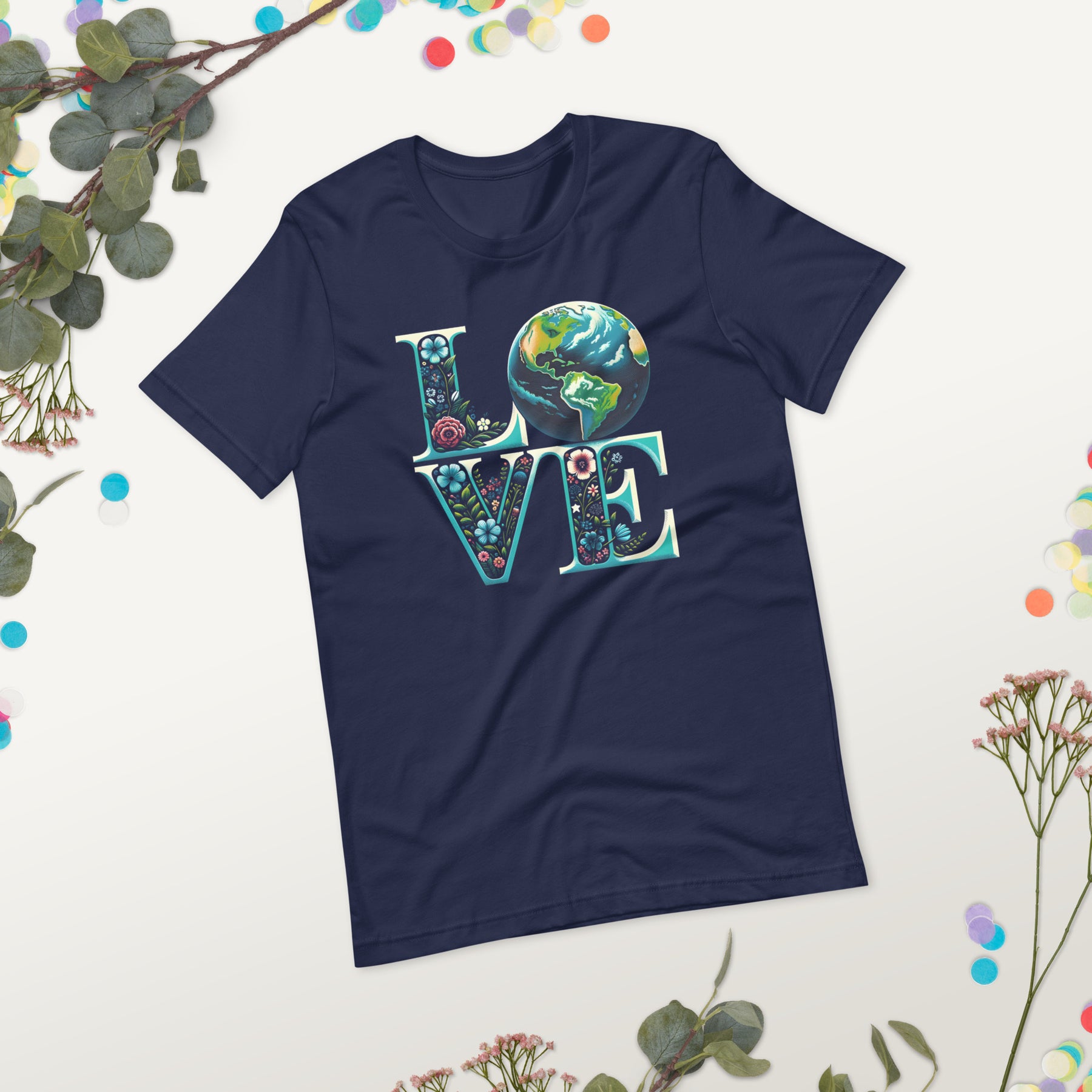 Love Earth Shirt, Celebrate Mother Earth Every Day, Environmental Protection Gift for Climate Advocates
