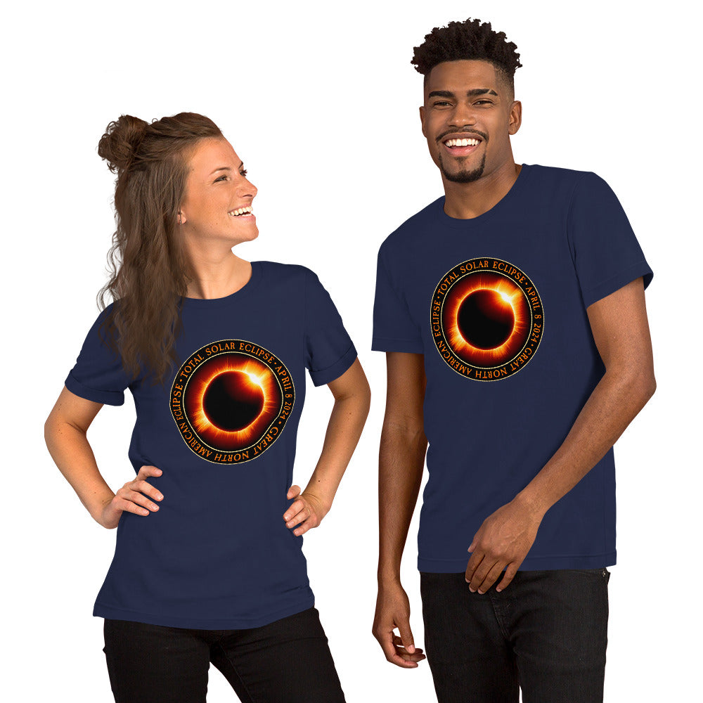 April 8th, 2024 Total Solar Eclipse Commemorative Tee - North American Eclipse Family Shirt