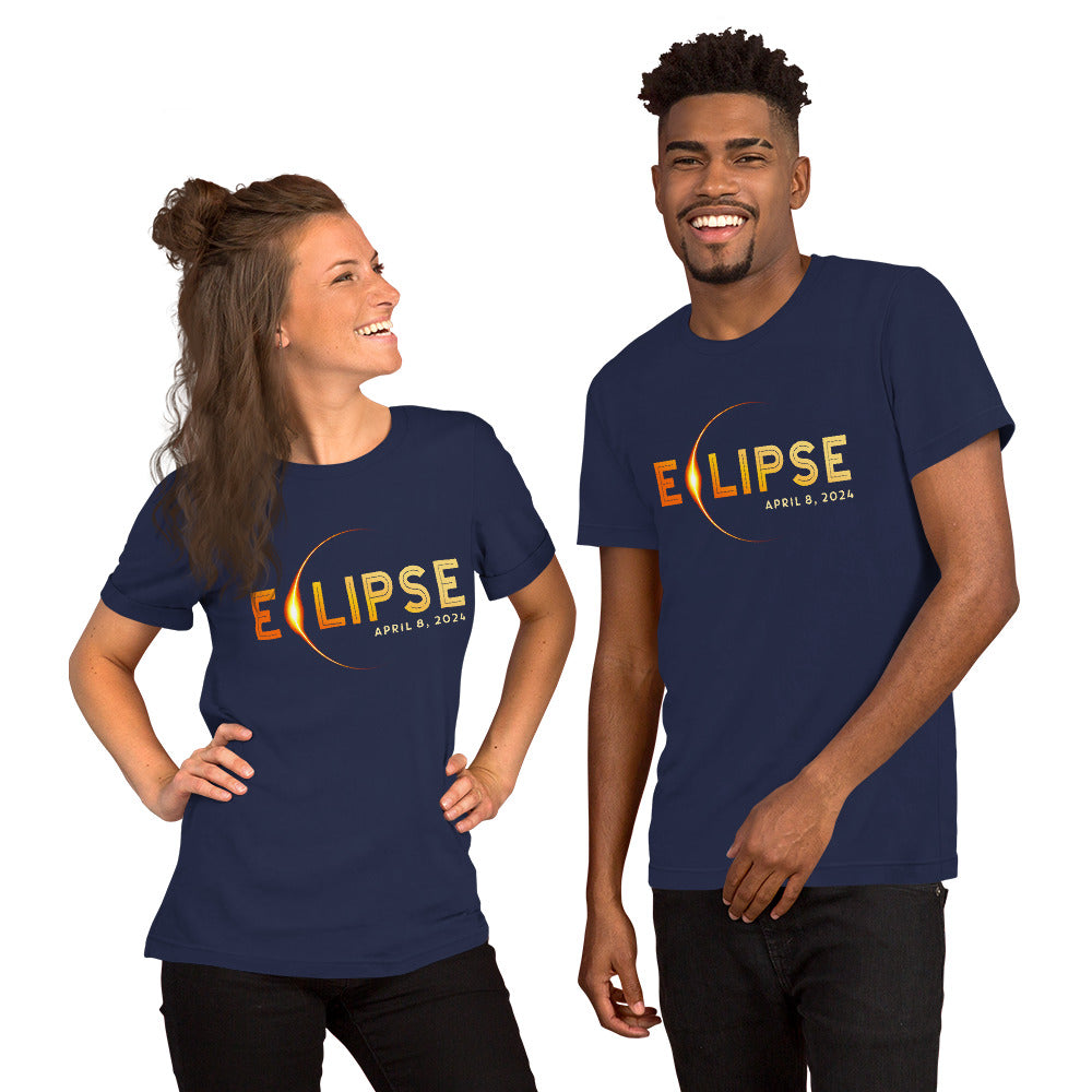 2024 North American Total Solar Eclipse T-Shirt - April 8th Path of Eclipse Commemorative Tee
