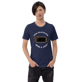 2024 Pennsylvania Solar Eclipse Shirt, Totality Over PA Tee, Family Matching USA Eclipse Souvenir, April 8 Eclipse Memorabilia