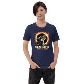 Howling Wolf Moon Shirt for Total Solar Eclipse April 8, 2024, Totality Eclipse Souvenir, Dog Lover Gift