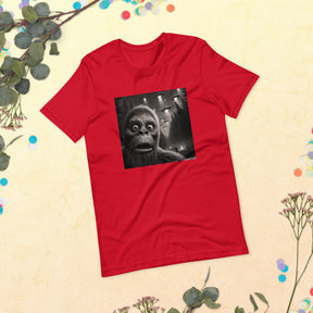 Bigfoot Selfie UFO T-Shirt - Funny Sasquatch Hiking Shirt, Camping & UFO Enthusiast Gift