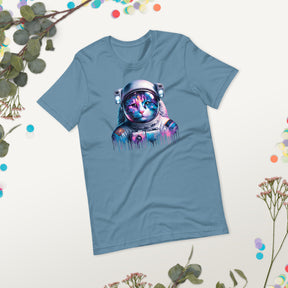 Space Cat Astronaut T-Shirt, Cute Cosmic Cat Tee for Cat Lovers & Astronomy Enthusiasts, Outer Space Galaxy Themed Animal Gift