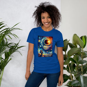 2024 Solar Eclipse Shirt - Van Gogh Style Art - Astronaut Eclipse Viewing Tee - Spring Totality