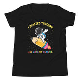 Kids 100th Day of School Shirt, Happy 100 Days Celebration Tee, Student Astronaut Space Theme, Back to School