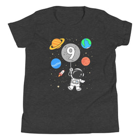 9th Birthday Shirt - Astronaut Outer Space - 9th Birthday Gift