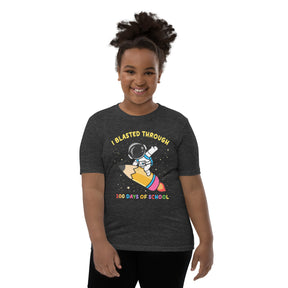 Kids 100th Day of School Shirt, Happy 100 Days Celebration Tee, Student Astronaut Space Theme, Back to School