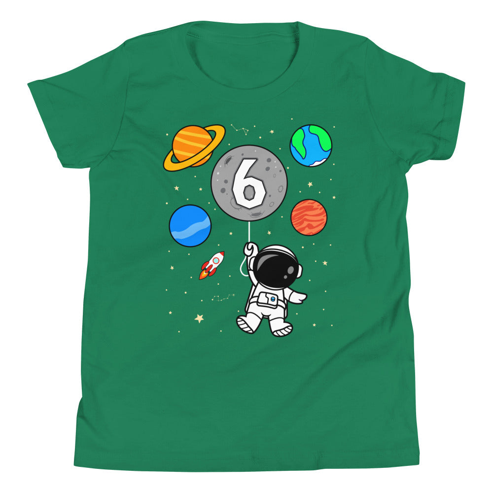 6th Birthday Astronaut Shirt - Future Astronaut - Personalized Space Birthday Tee